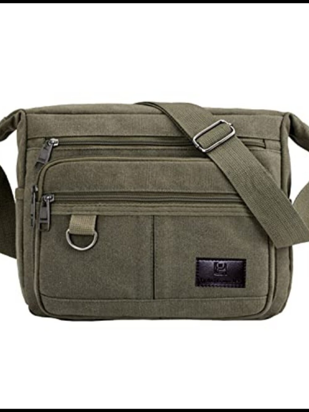 RFID Crossbody Messenger Bag with Water Bottle Holders 13 inch Laptop
